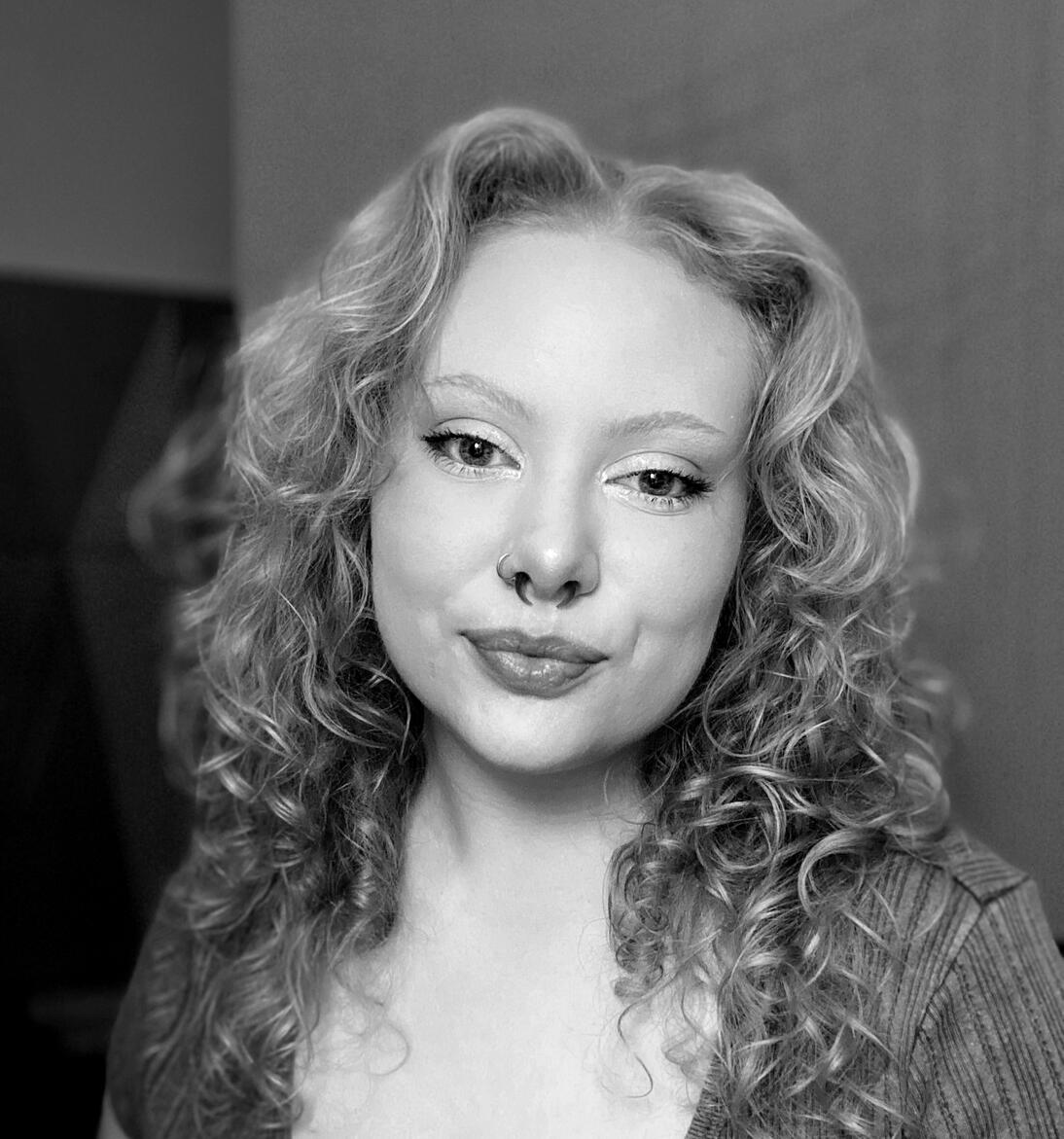 Visually Impaired Artist: Lily Dickson Image of Lily Dickson, long term Northstar collaborator, muse, and multimedia artist.